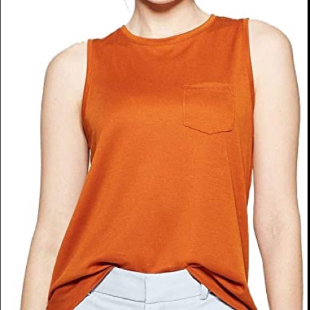 A New Day Burnt Orange Muscle Tank